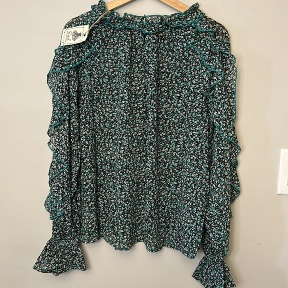 #11 - ANNA - FLORAL PRINTED CHIFFON BLOUSE - Picture 3 of 6
